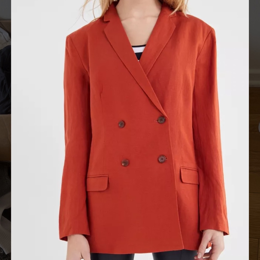 NWT Capulet Dylan Double Breasted Blazer Burnt Orange M